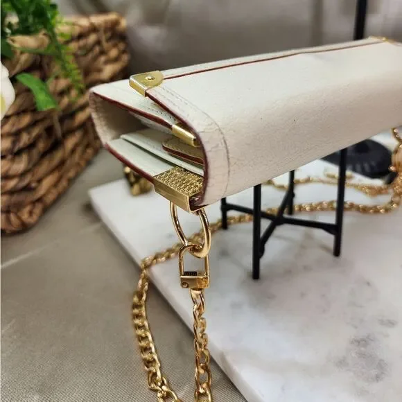 Authentic Louis Vuitton Suhali Leather Wallet Crossbody Conversion W/ Dust Bag - Picture 8 of 17